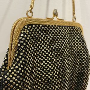 Vintage Gold & Black Mini Purse.